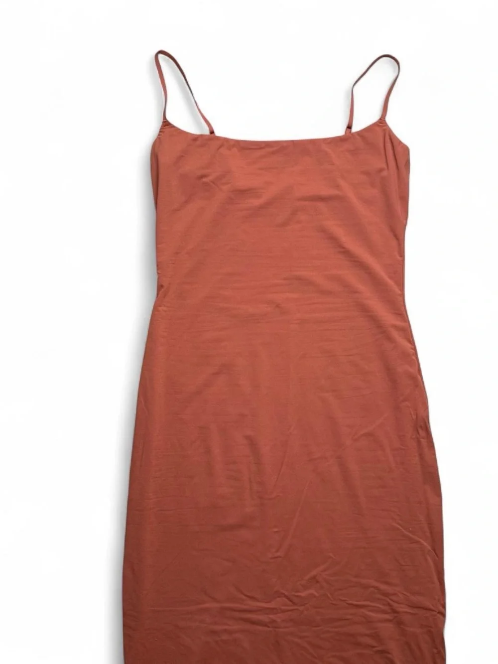 Skims Rust Bodycon Maxi Dress M - Picture 3 of 6